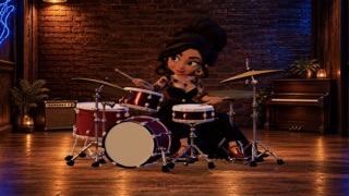 Jazz drummer