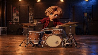 Rock drummer